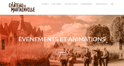 Desktop Screenshot of chateaudemartainville.fr