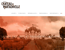 Tablet Screenshot of chateaudemartainville.fr